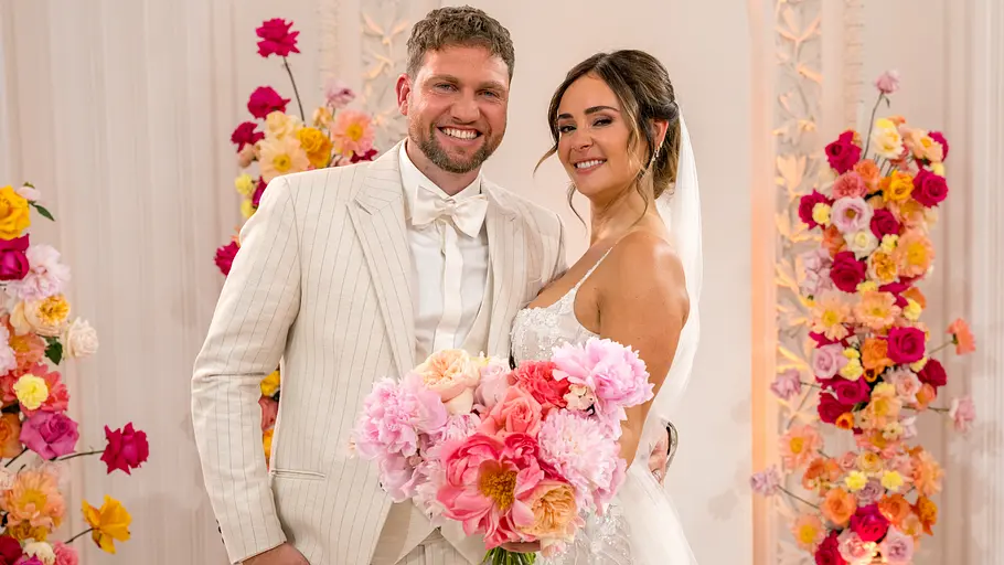 Konstantin Jessi Netflix Konstantin und Jessi bei der Hochzeit von Love is Blind: Germany