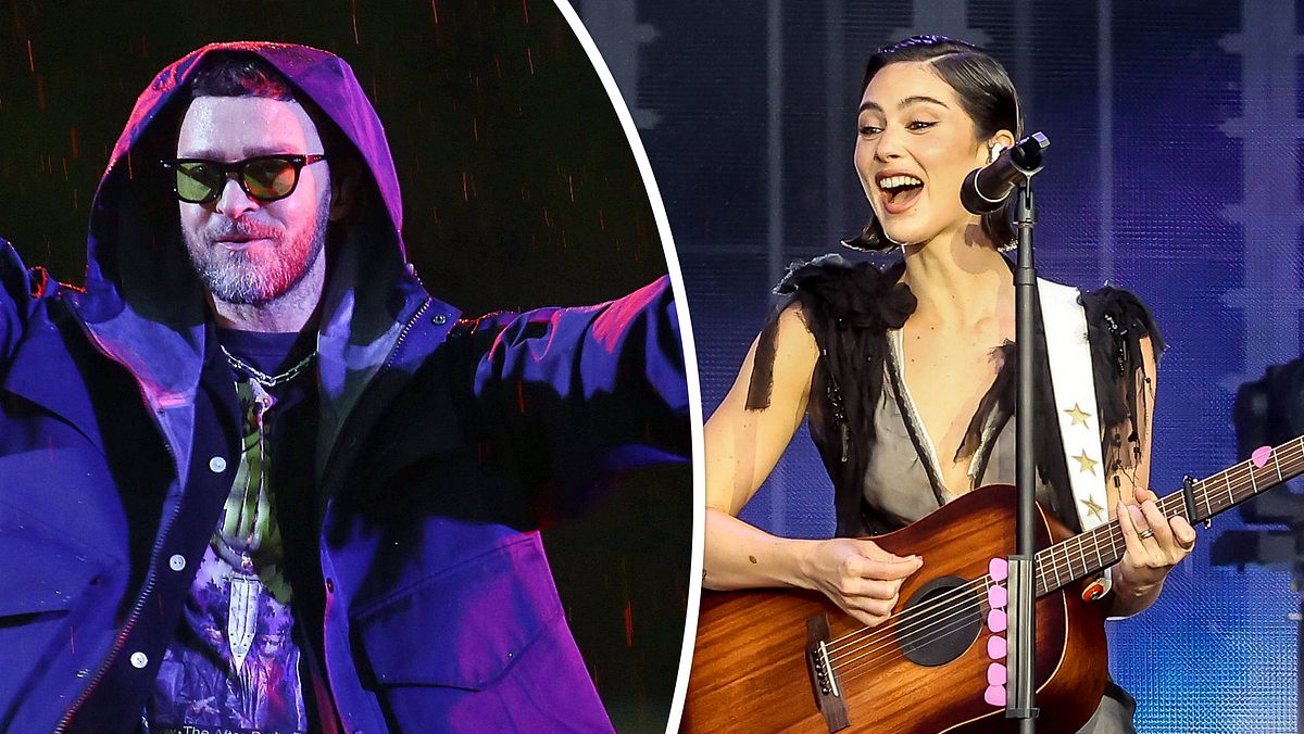 „Lollapalooza“ 2025: Justin Timberlake und Gracie Abrams waren die Highlights. Justin Timberlake und Gracie Abrams bei ihren Auftritten.