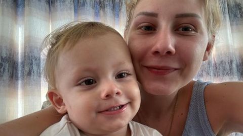 Selfie von Loredana Wollny mit ihrem Sohn Aurelio - Foto: Instagram / @loredanawollny