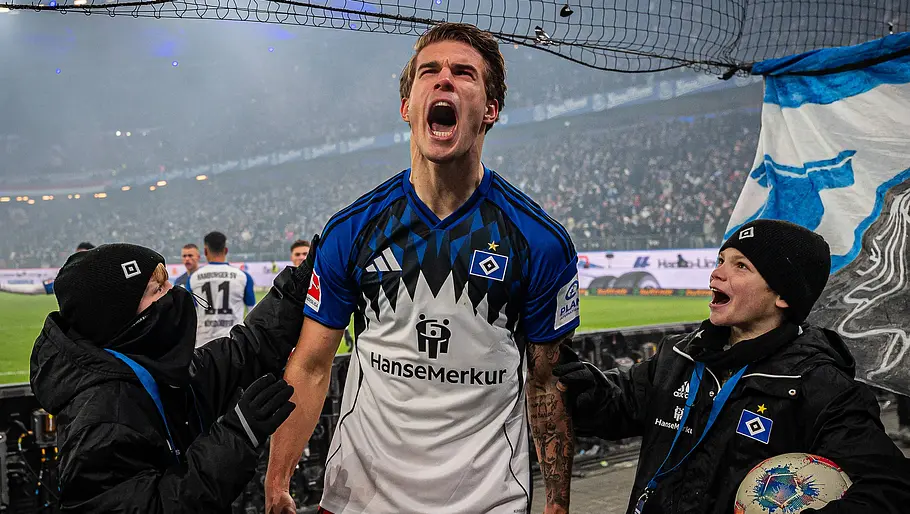 Luca Vuskovic Luca Vuskovic jubelt beim 2:2 gegen den FC Bayern München