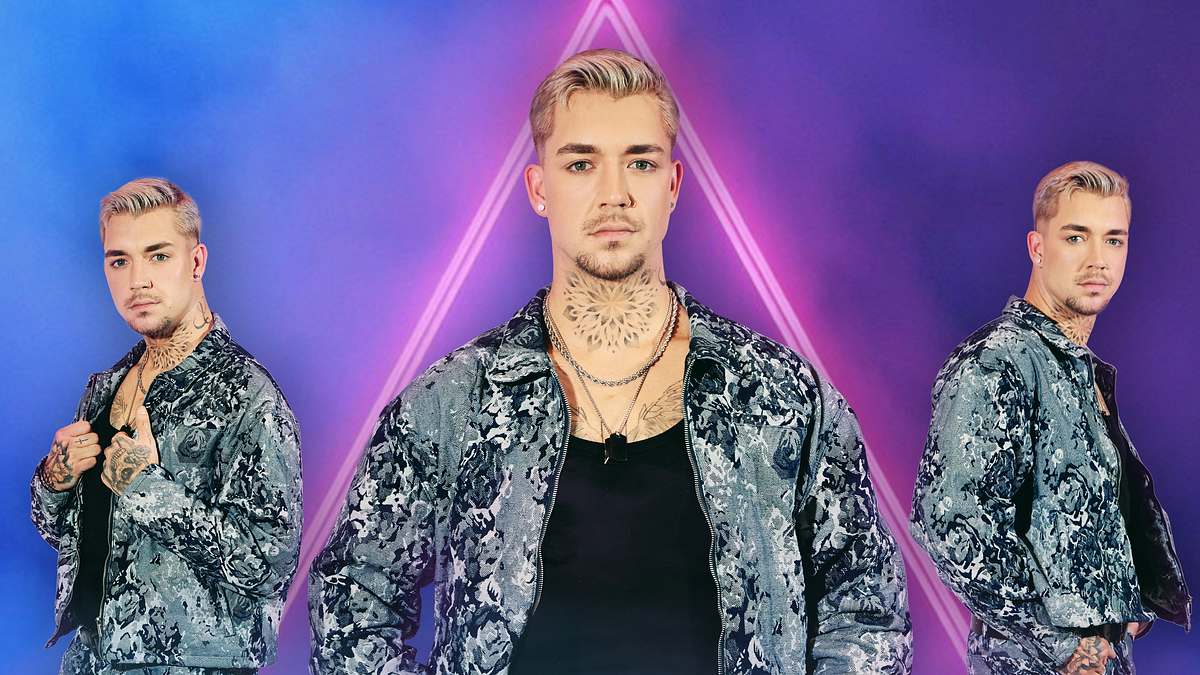 Lucas Schwarze Lucas Schwarze in drei verschiedenen Formationen vor einem Dreieck abgebildet