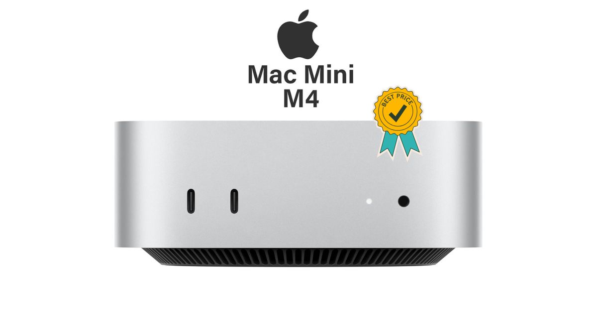 Ein Mac Mini M4 vor weißem Hintergrund