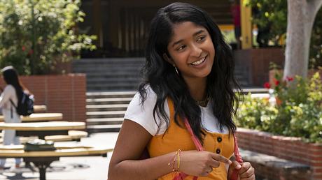 Schauspielerin Maitreyi Ramakrishnan in der Netflix-Serie „Noch nie in meinem Leben“. - Foto: Netflix
