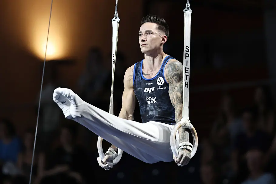 Marcel Nguyen an den Ringen