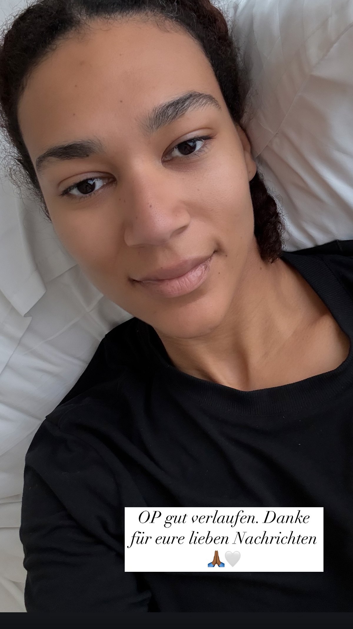 Marie Mouroum meldet sich aus dem Krankenhaus