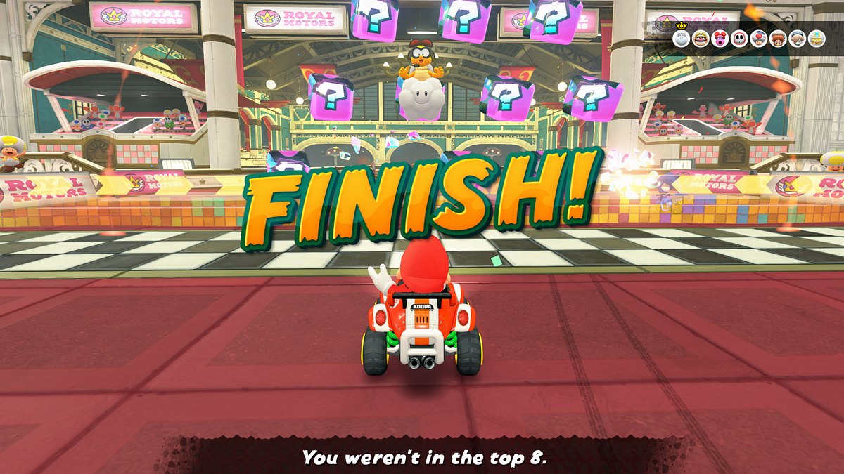 Der Knockout-Modus von Mario Kart World