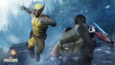 Wolverine greift einen Widersacher brutal mit seinen Klauen an! - Foto: Marvel / Insomniac Games