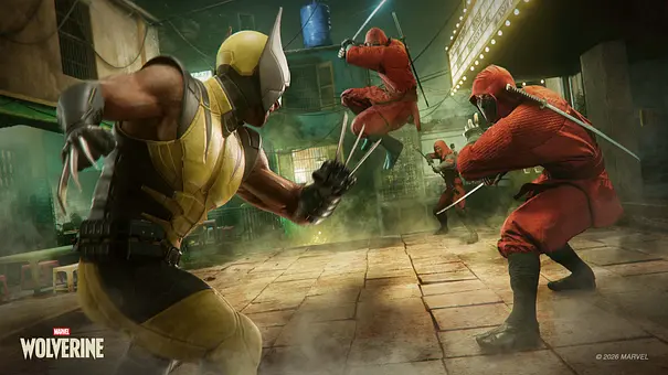 Wolverine kämpft in einem stilisierten Screenshot gegen Hand - Foto: Marvel / Insomniac Games Wolverine kämpft in einem stilisierten Screenshot gegen Hand - Foto: Marvel / Insomniac Games