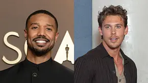 Michael B. Jordan und Austin Butler im Porträt: Die Schauspieler posieren bei Events – sie sollen im „Miami Vice“-Reboot gemeinsam vor der Kamera stehen - Foto: Collage: IMAGO / ZUMA Press, IMAGO / Starface