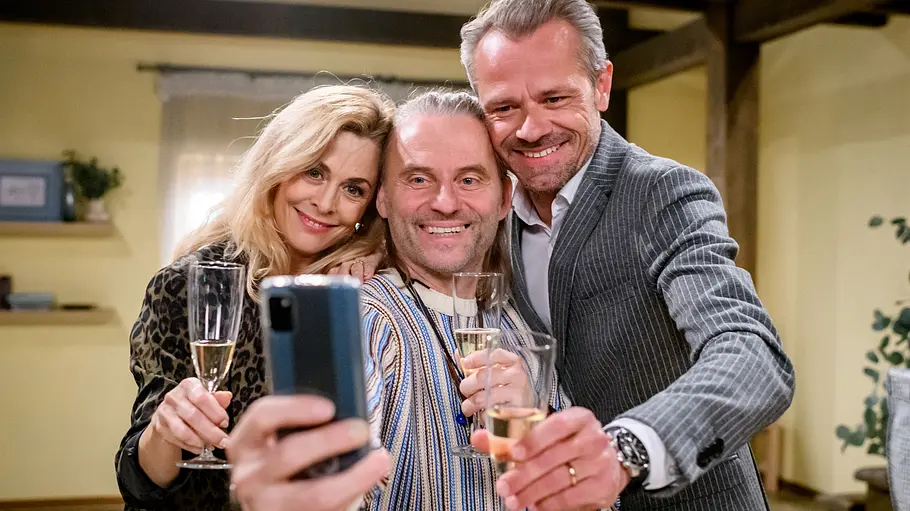 Michael und Erik und Yvonne bei Sturm der Liebe