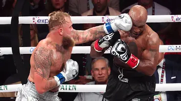 Ein Bild von dem Kampf zwischen Jake Paul und Mike Tyson - Foto: IMAGO / Imagn Images Ein Bild von dem Kampf zwischen Jake Paul und Mike Tyson - Foto: IMAGO / Imagn Images