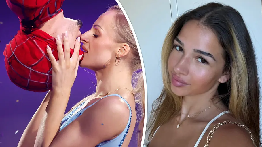 Marta Arndt oder Zoe: Wer ist Milanos Freundin? Collage: Links der legendäre Final-Kuss von Milano und Marta Arndt, rechts Influencerin Zoe Salgado.