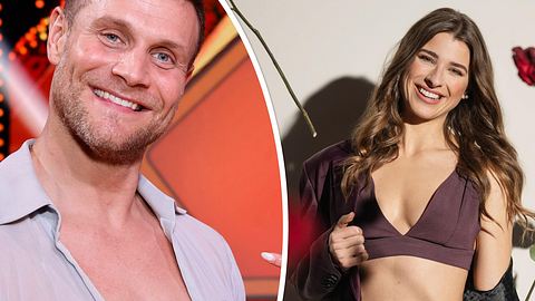 Als Bachelorette Stella den 4. Kandidat vorgestellt bekommt, heißt es Hallo, ich bin Mimi Kraus - Foto: IMAGO / Panama Pictures und RTL / Pascal Bünning