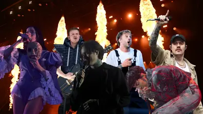 Eine Collage von Poppy, Noah Sebastian, Electric Callboy, Bring Me The Horizon und Plot in You. - Foto: Collage: Melissa Mundhenk / IMAGO / Panama Pictures / WENN / snapshot / Fotoarena Eine Collage von Poppy, Noah Sebastian, Electric Callboy, Bring Me The Horizon und Plot in You. - Foto: Collage: Melissa Mundhenk / IMAGO / Panama Pictures / WENN / snapshot / Fotoarena