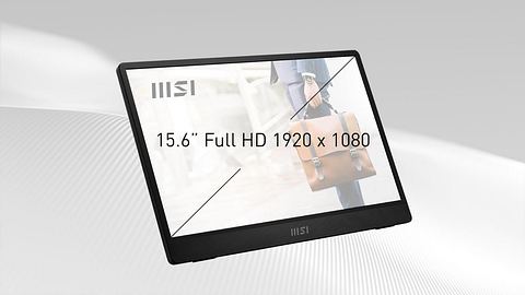 Mit einem portablen Bildschirm von MSI arbeitest du auch unterwegs komfortabel - Foto: Amazon/PR