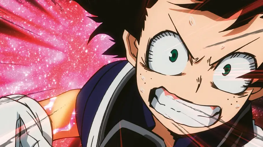 Deku holt zum Schlag aus. Der Nachwuchsheld bekommt wahnsinnige Kräfte vom legendären Superhelden All Might vererbt und muss an der Helden-Oberschule U.A. High School nun lernen mit ihnen umzugehen.