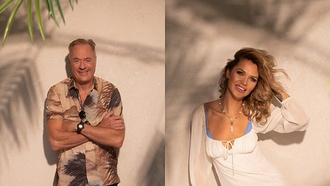 Collage von Ronald Schill und Sara Kulka, die für Villa der Versuchung posieren - Foto: Joyn