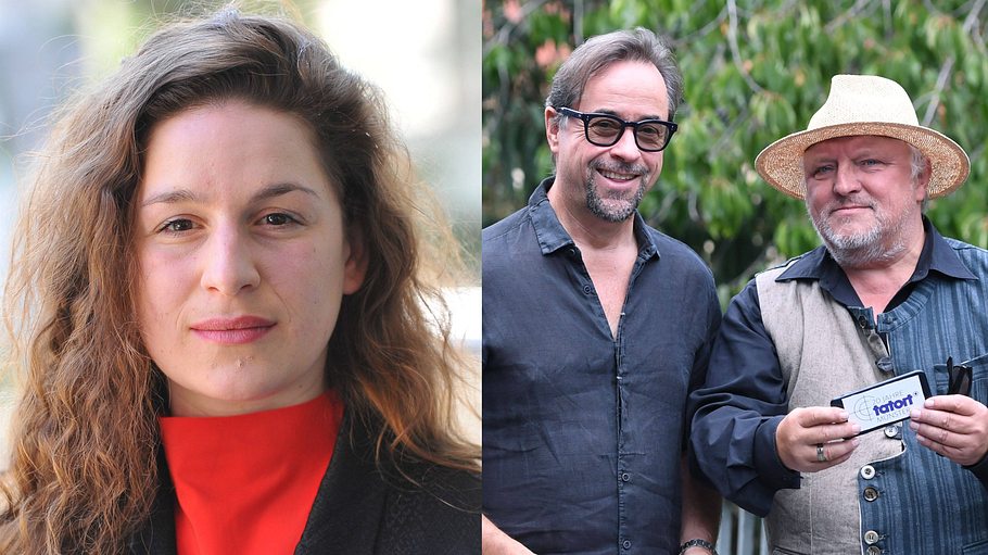 Lou Strenger (links) wird Boerne und Thiel (rechts) im Tatort: Münster beim Ermitteln helfen. 