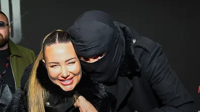 Nina Anhan und Haftbefehl bei der Premiere seiner Netflix-Doku. - Foto: IMAGO/BREUEL-BILD Nina Anhan und Haftbefehl bei der Premiere seiner Netflix-Doku. - Foto: IMAGO/BREUEL-BILD