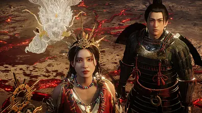Die weibliche Hauptfigur und ihr Bruder schauen erstaunt nach vorne - Foto: Team Ninja / Koei Tecmo Games