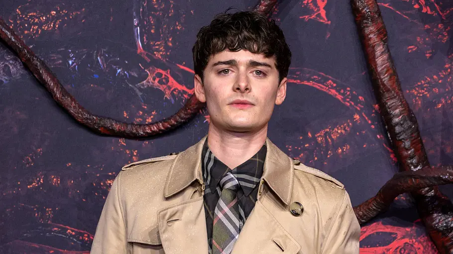 Noah Schnapp bei der Premiere von Stranger Things Noah Schnapp guckt in die Kamera