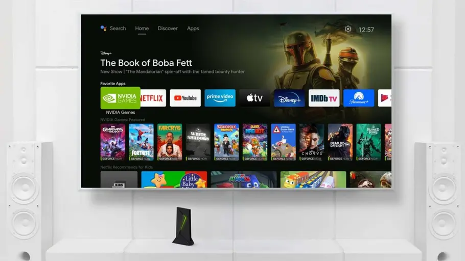 Nvidia Shield TV Pro mit aufgeräumter Oberfläche Nvidia Shield TV Pro mit aufgeräumter Oberfläche