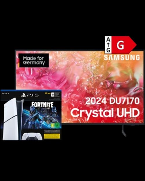 o2 Mobile M inklusive Samsung Crystal UHD DU7170 mit PS5 Slim Digital