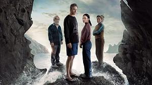 Das Poster zur Netflix Serie The Survivors - Der Sturm zeigt vier Personen auf einer Klippe - Foto: TMDB
