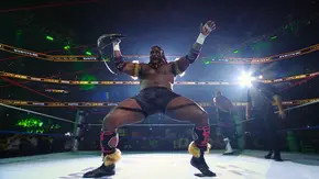 Oba Femi im WWE-Ring. - Foto: Netflix Oba Femi im WWE-Ring. - Foto: Netflix