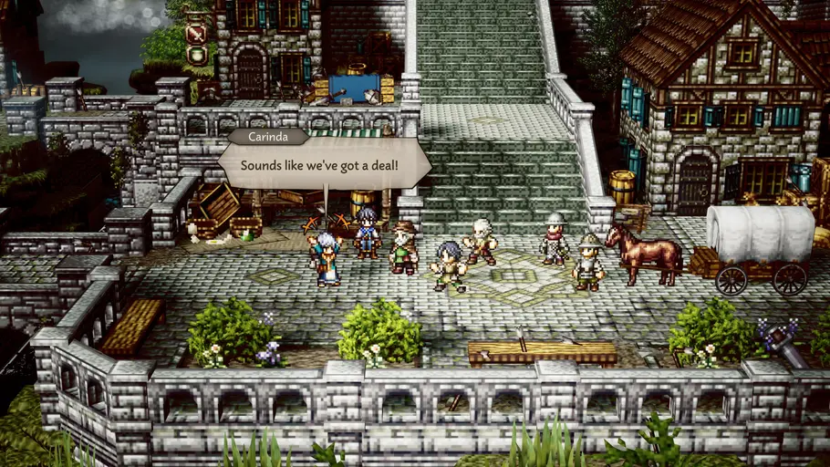 Octopath Traveler 0 Eine Stadt in Octopath Traveler 0