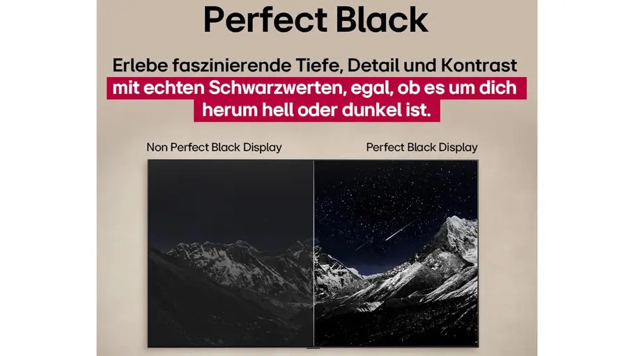 OLED perfektes Schwarz