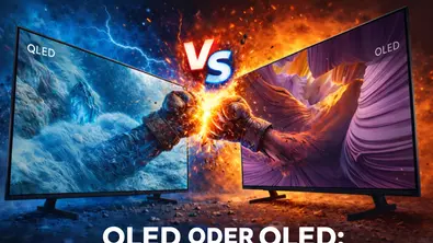 oled-vs-qled - Foto: TVM/ChatGPT/Samsung