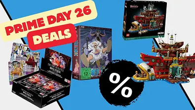 One Piece Karten, Blu-ray und Lego-Sets im Angebot zu Prime Day 2026 - Foto: TVM/PR