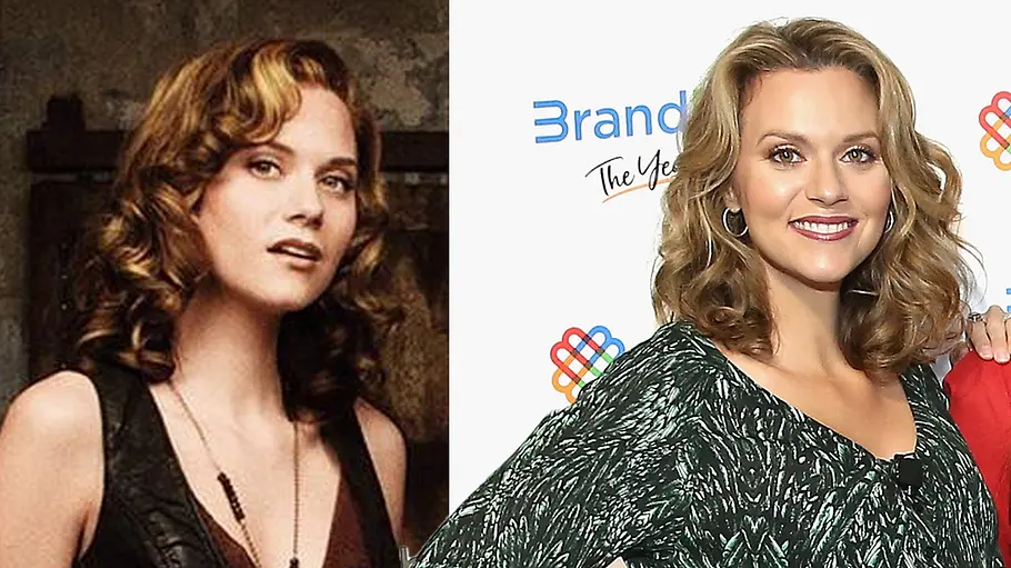Bildcollage von Hilarie Burton damals und heute: links als Peyton Sawyer in „One Tree Hill“, rechts bei einem späteren öffentlichen Auftritt.
