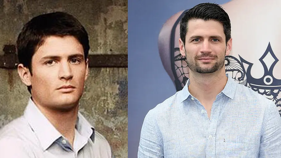Bildcollage von James Lafferty damals und heute: links als Nathan Scott in „One Tree Hill“, rechts bei einem späteren öffentlichen Auftritt.