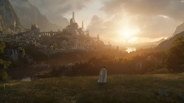 Ein Blick auf Valinor in „Der Herr der Ringe: Die Ringe der Macht“. - Foto: TMDB