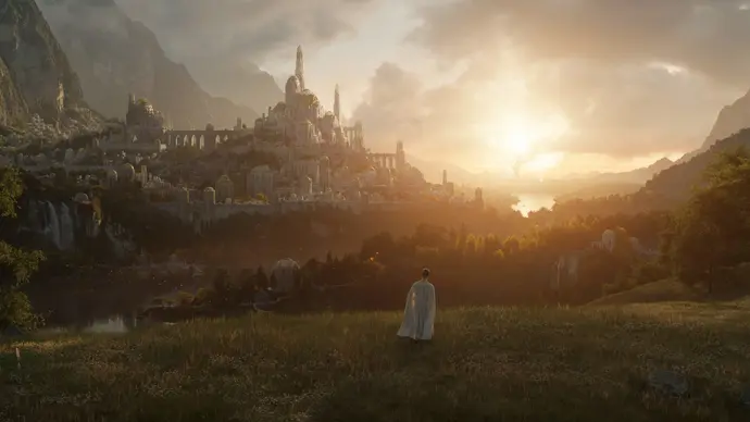 Ein Blick auf Valinor in „Der Herr der Ringe: Die Ringe der Macht“. - Foto: TMDB