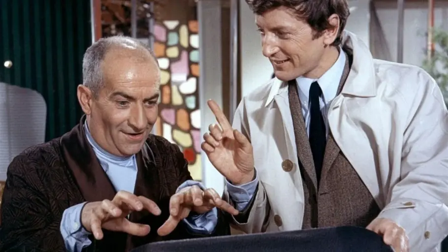 „Oscar“ lief in Deutschland auch unter dem Titel „Louis, der Traumtänzer“, „Louis und Oscar“ und „Oscar, der Korinthenkacker“. Louis de Funès in Oscar.
