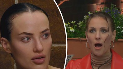 Paulina schaut irritiert, Stefanie mit offenem Mund. - Foto: RTL