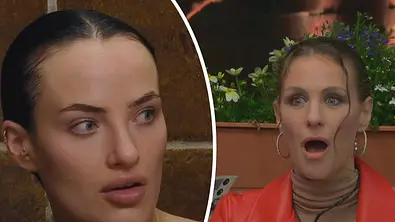 Paulina schaut irritiert, Stefanie mit offenem Mund. - Foto: RTL