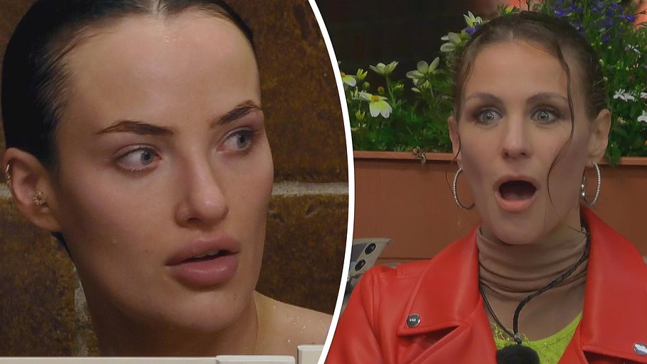 Paulina schaut irritiert, Stefanie mit offenem Mund.