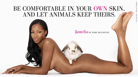 Jamelia nackt - Foto: PETA
