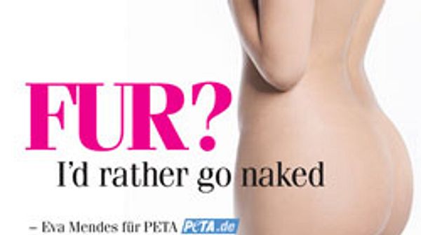 Eva Mendes nackt - Foto: PETA
