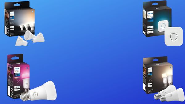 Drei Philips Hue Lampen und eine Philips Hue Bridge sind bei Amazon aktuell reduziert erhältlich. - Foto: TVM/PR