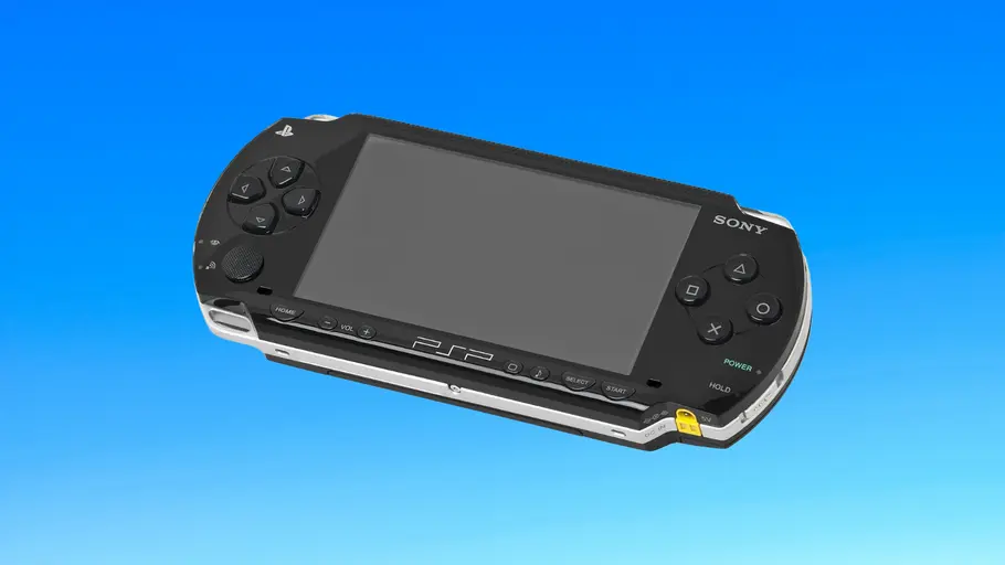 PlayStation Portable PlayStation Portable vor blauem Hintergrund