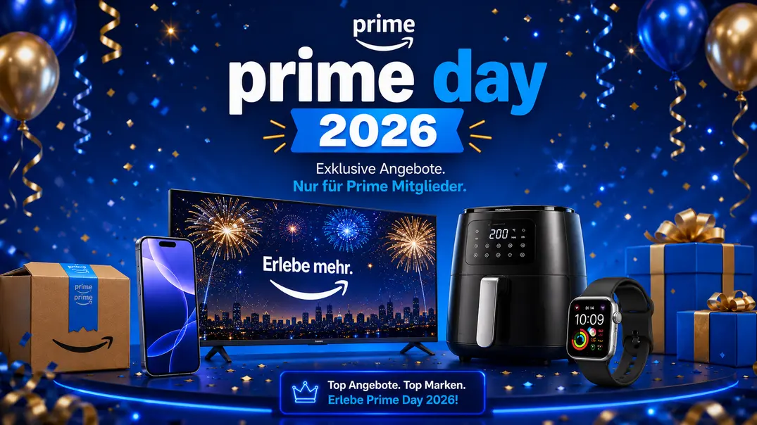 Der Prime Day 2026 findet dieses Jahr im Juni statt und bietet wieder zahlreiche Angebote. - Foto: TVMovie/Chat GPT