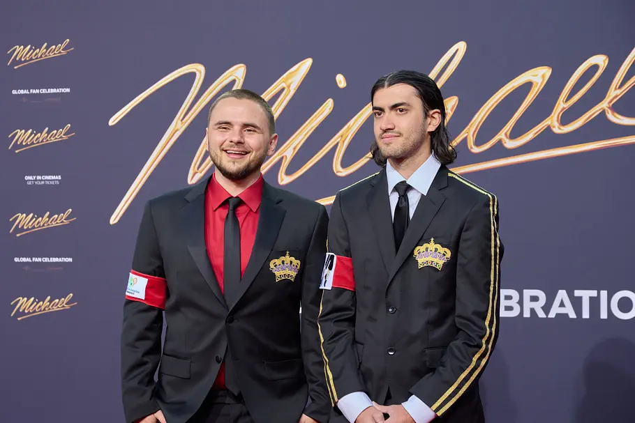Prince und Bigi Jackson bei der Globalen Premiere von Michael in Berlin