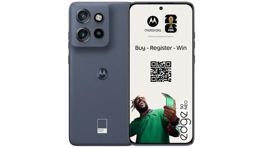 Produktbild Motorola Edge 50 Neo Produktbild Motorola Edge 50 Neo Vorder- und Hinteransicht