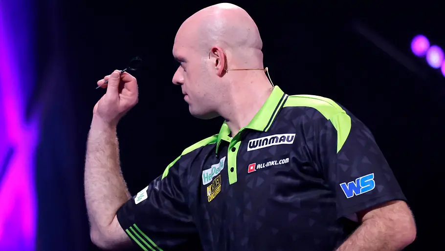 Profi-Dartspieler Michael van Gerwen (Mighty Mike) bei der Pro7 Promi-Darts-WM 2026 Profi-Dartspieler Michael van Gerwen (Mighty Mike) bei der Pro7 Promi-Darts-WM 2026