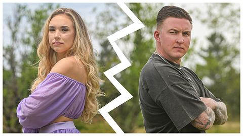 Laura Peuker und Jonny Jaspers posieren mit verschränkten Armen für Prominent getrennt - Foto: RTL